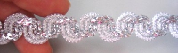 Lurexborde 20 silber